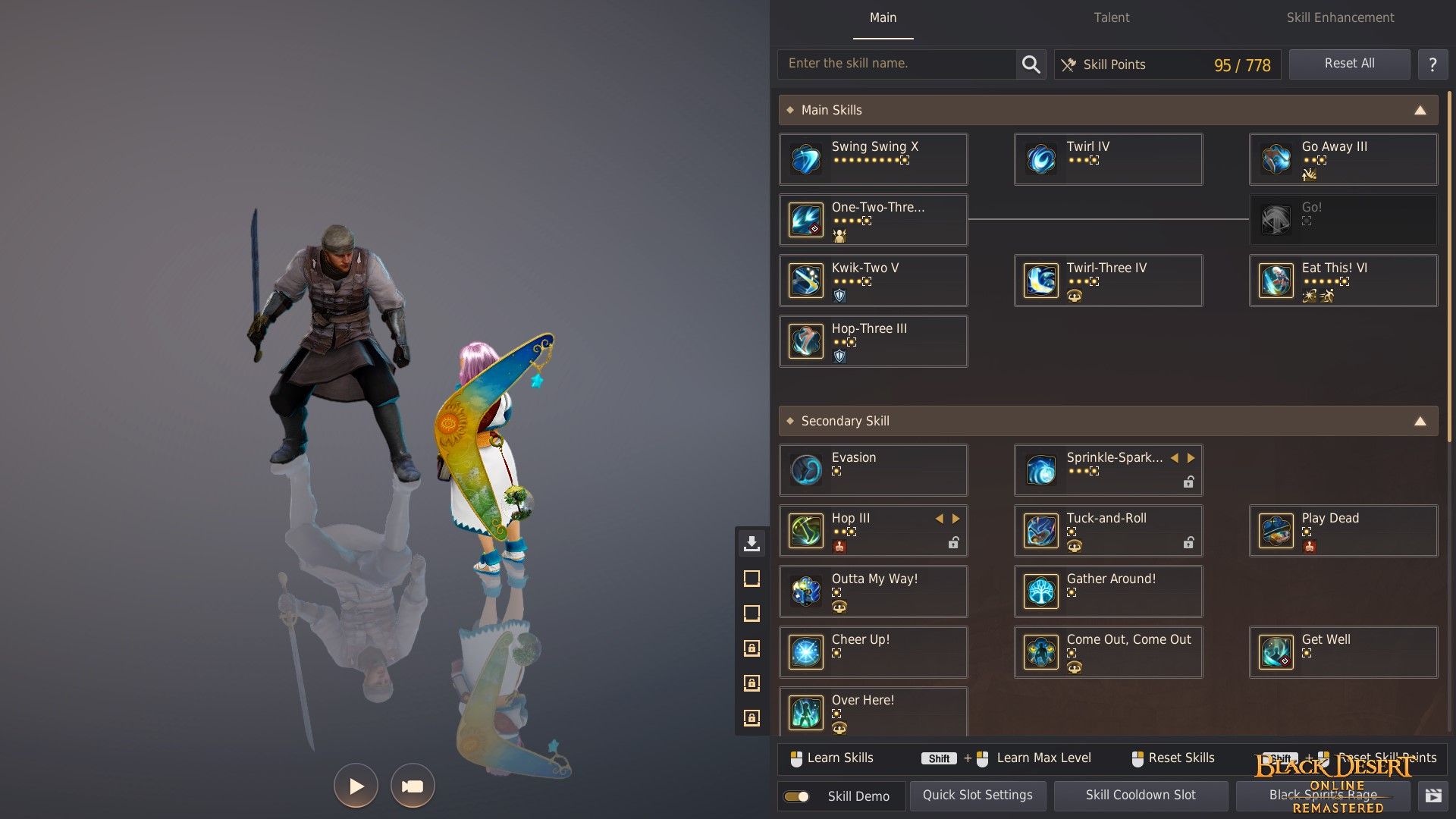 skills for shai class in black desert online