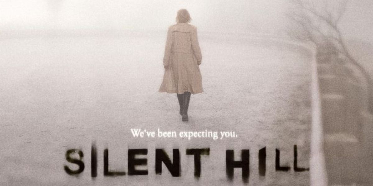 Walking into Silent Hill on the original movie poster