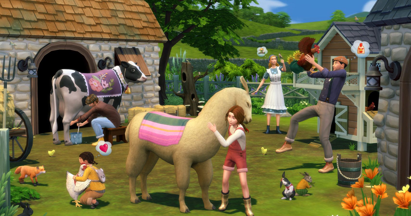 farm animals in the sims 4