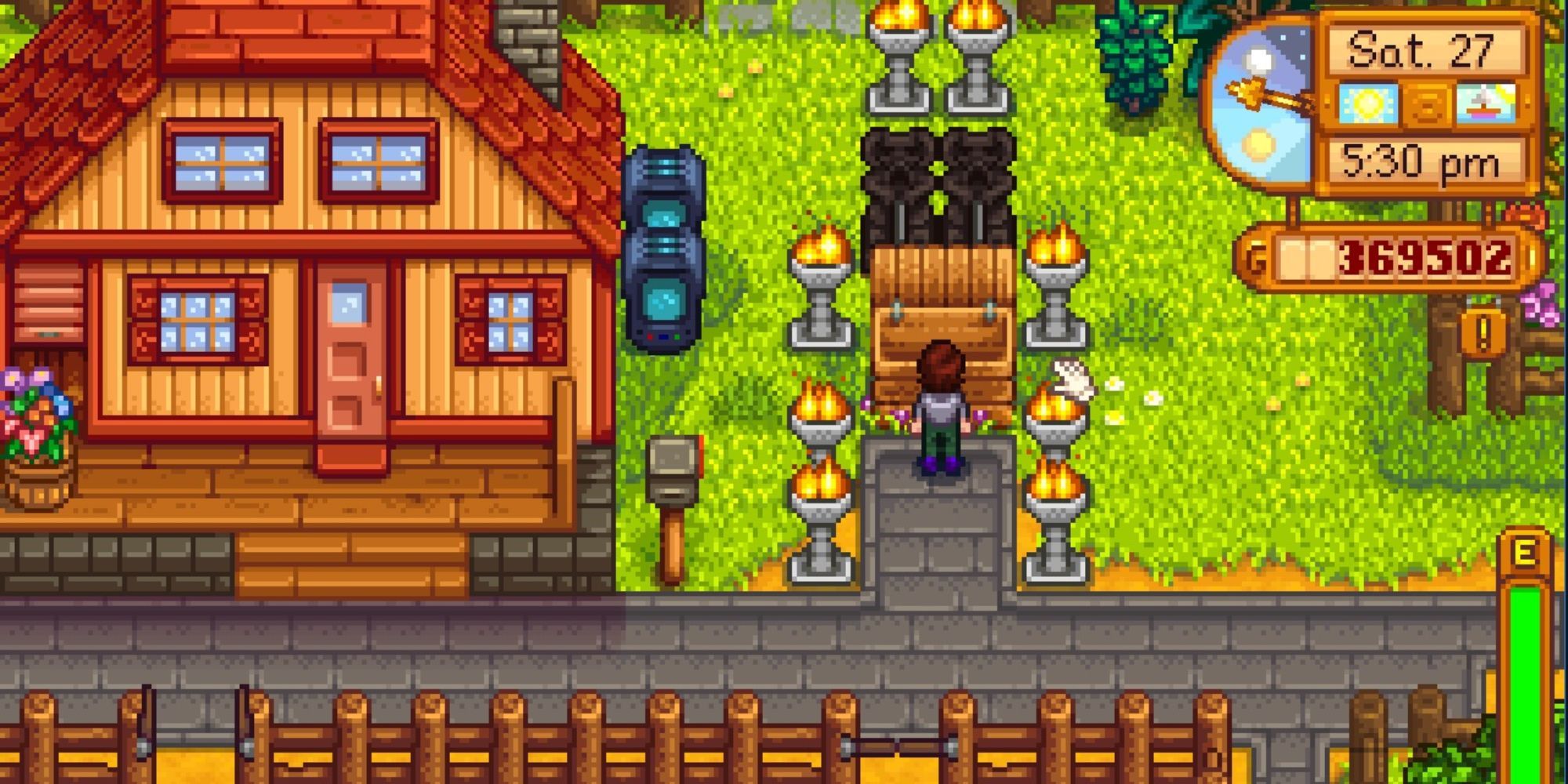 Stardew Valley Rich Player At Altar