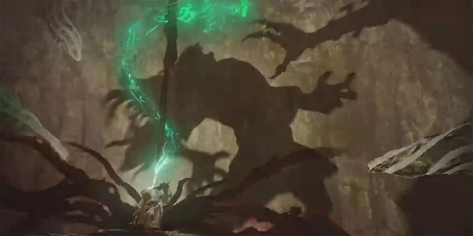 The Legend Of Zelda Breath Of The Wild 2 2019 Reveal Trailer - The Shadow On The Wall Being Attacked