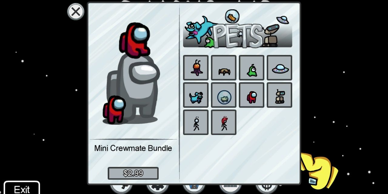 The Mini Crewmate bundle in Among Us