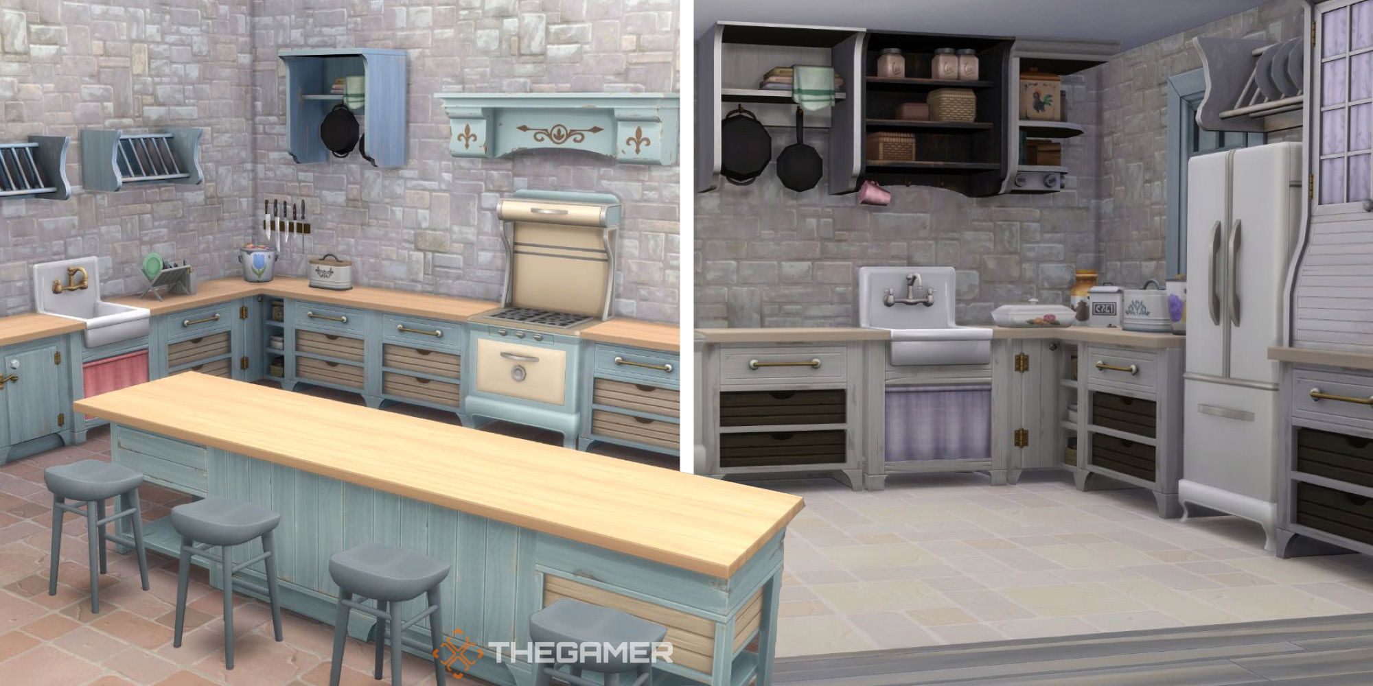 The Sims 4 Kits   Everything Included In Country Kitchen Kit 