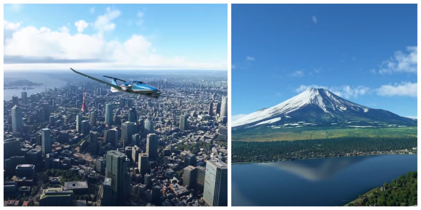 Tokyo and Mount Fuji Microsoft Flight Simulator 2020