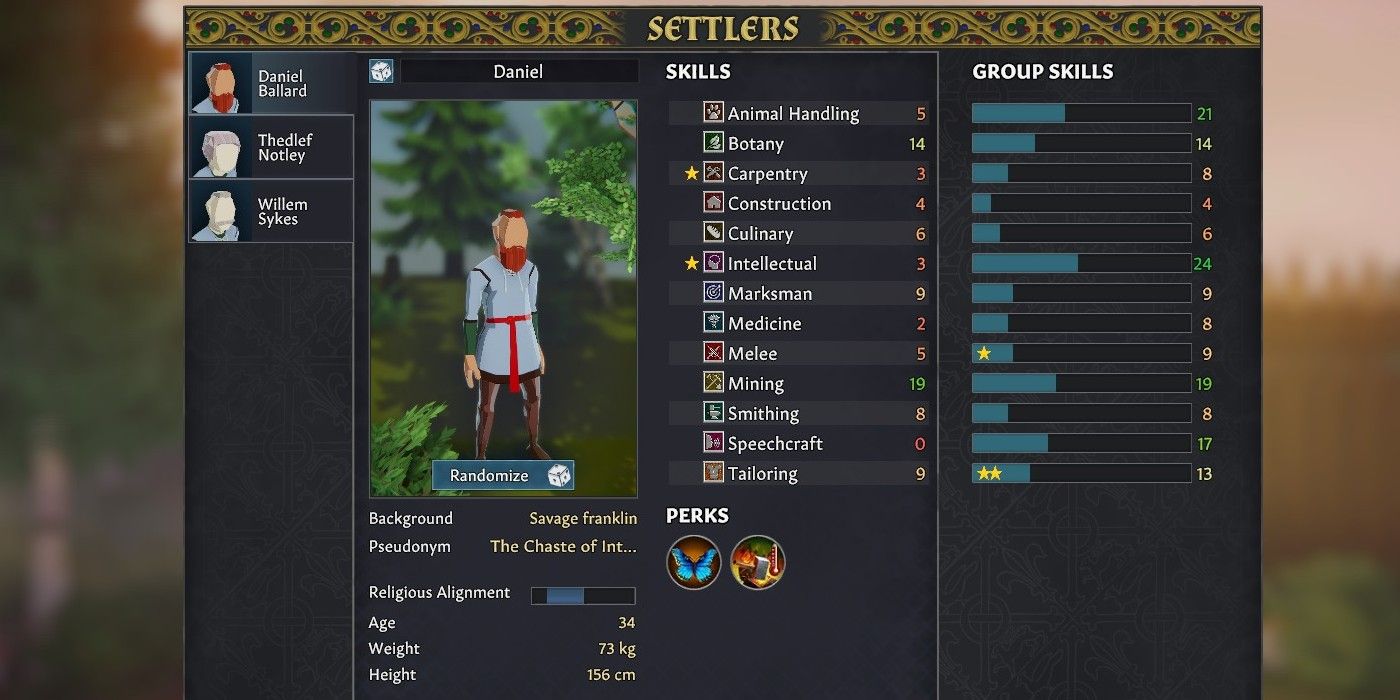 going medieval settler screen