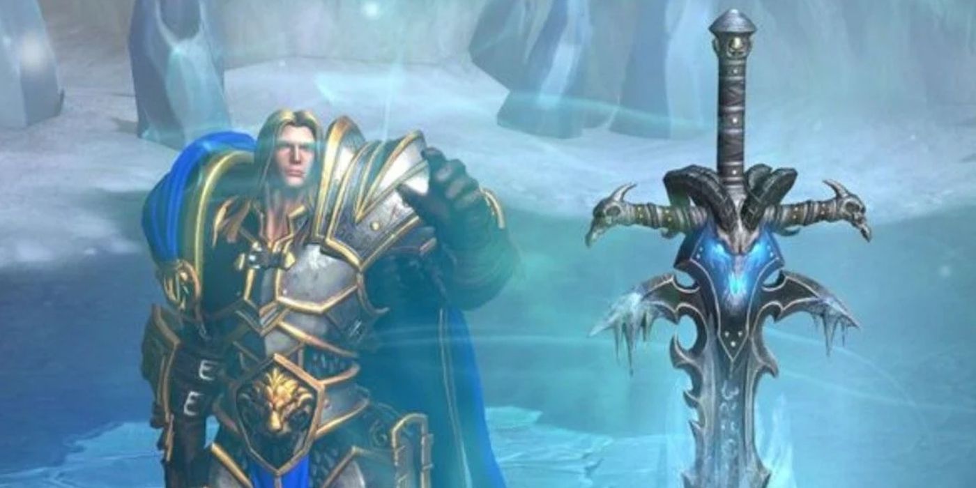 World of Warcraft Frostmourne - Arthas Reaching Out To Grasp Frostmourne