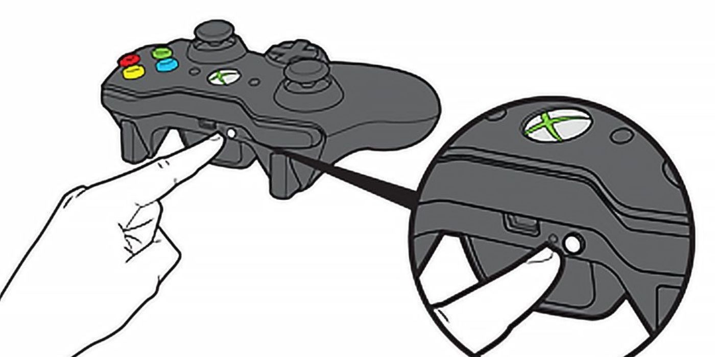 Xbox One - Diagram of where the Pairing Button Is