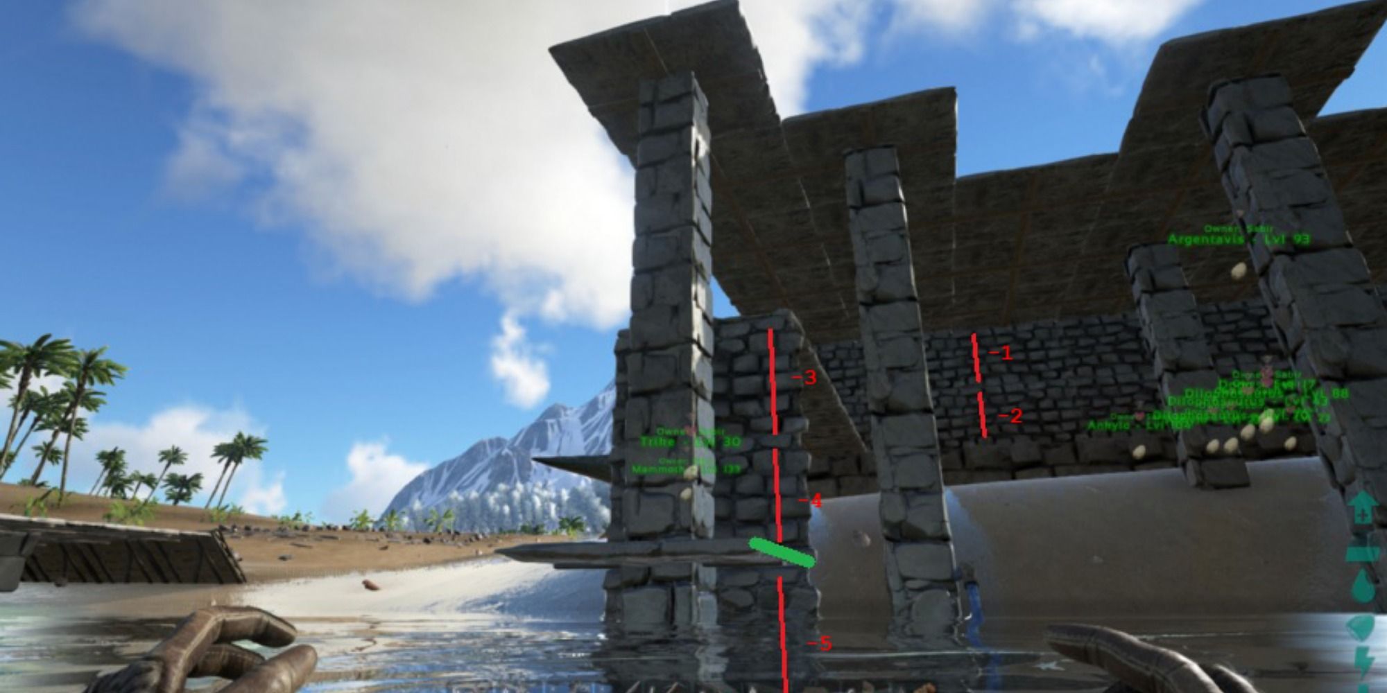 Pillars to reinforce building in Ark: Survival Evolved