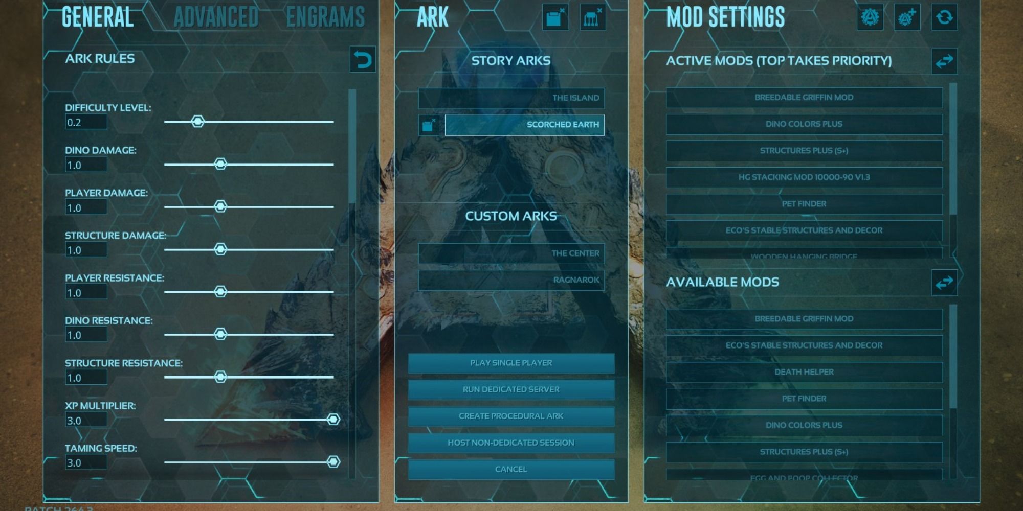 Server settings in Ark: Survival Evolved