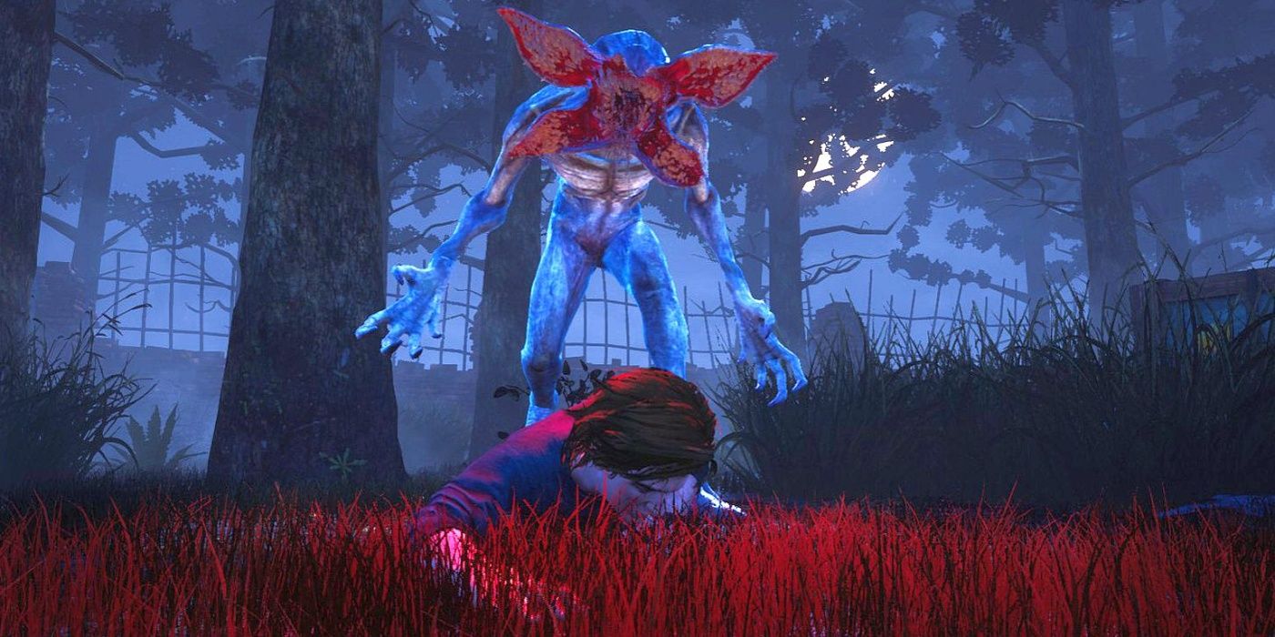Dead By Daylight: Demogorgon Standing Over Downed Survivor