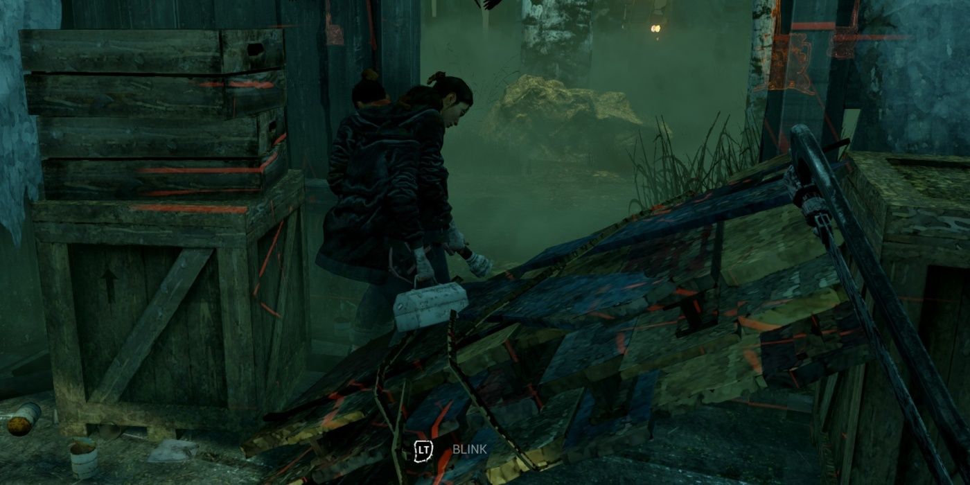 Dead By Daylight: Player Using Pallets To Escape Killer