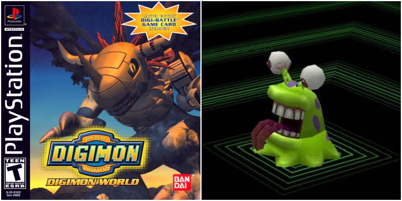 digimon world cover and numemon