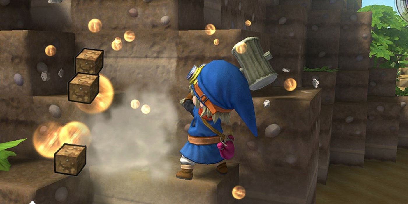 Using a mallet in Dragon Quest Builders 2