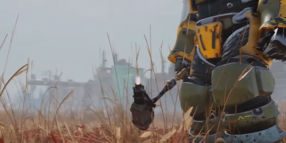 super sledge with power armor soldier, fallout 76