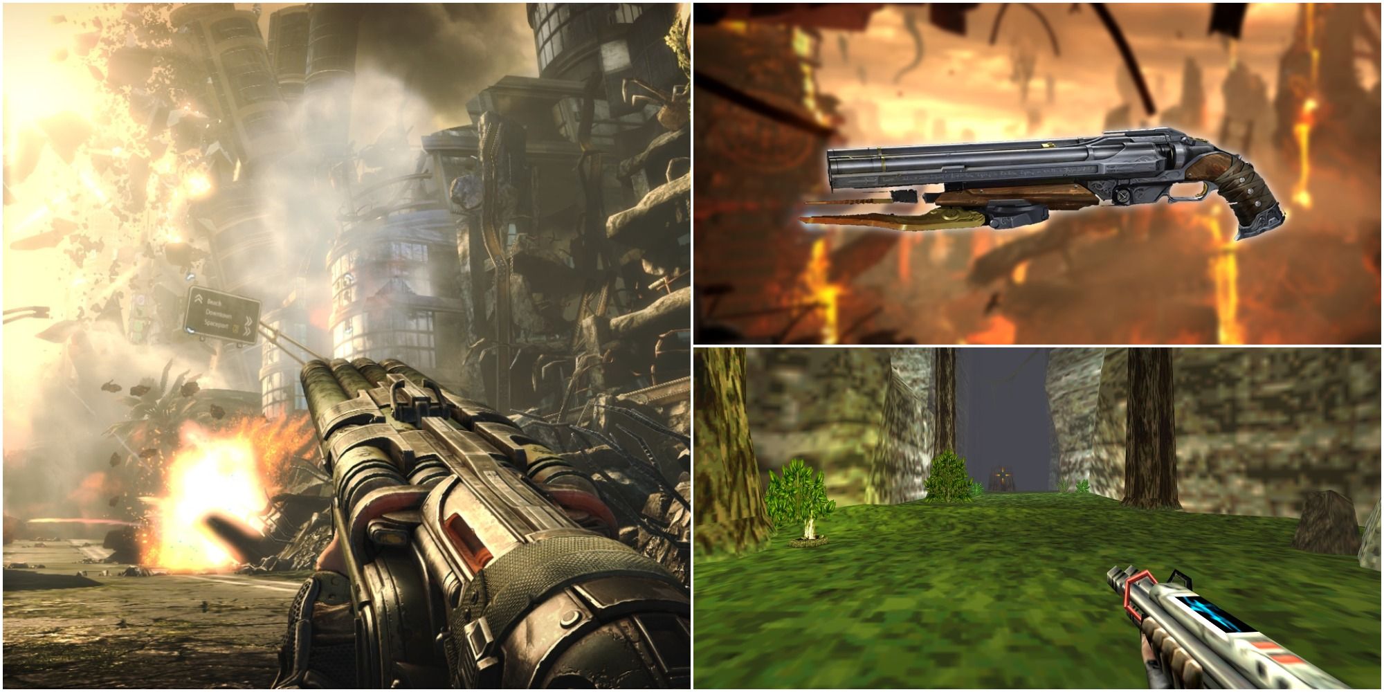 Shotguns In Videogames Ranked: Weapons Shown Bonduster, Super Shotgun, The Shredder