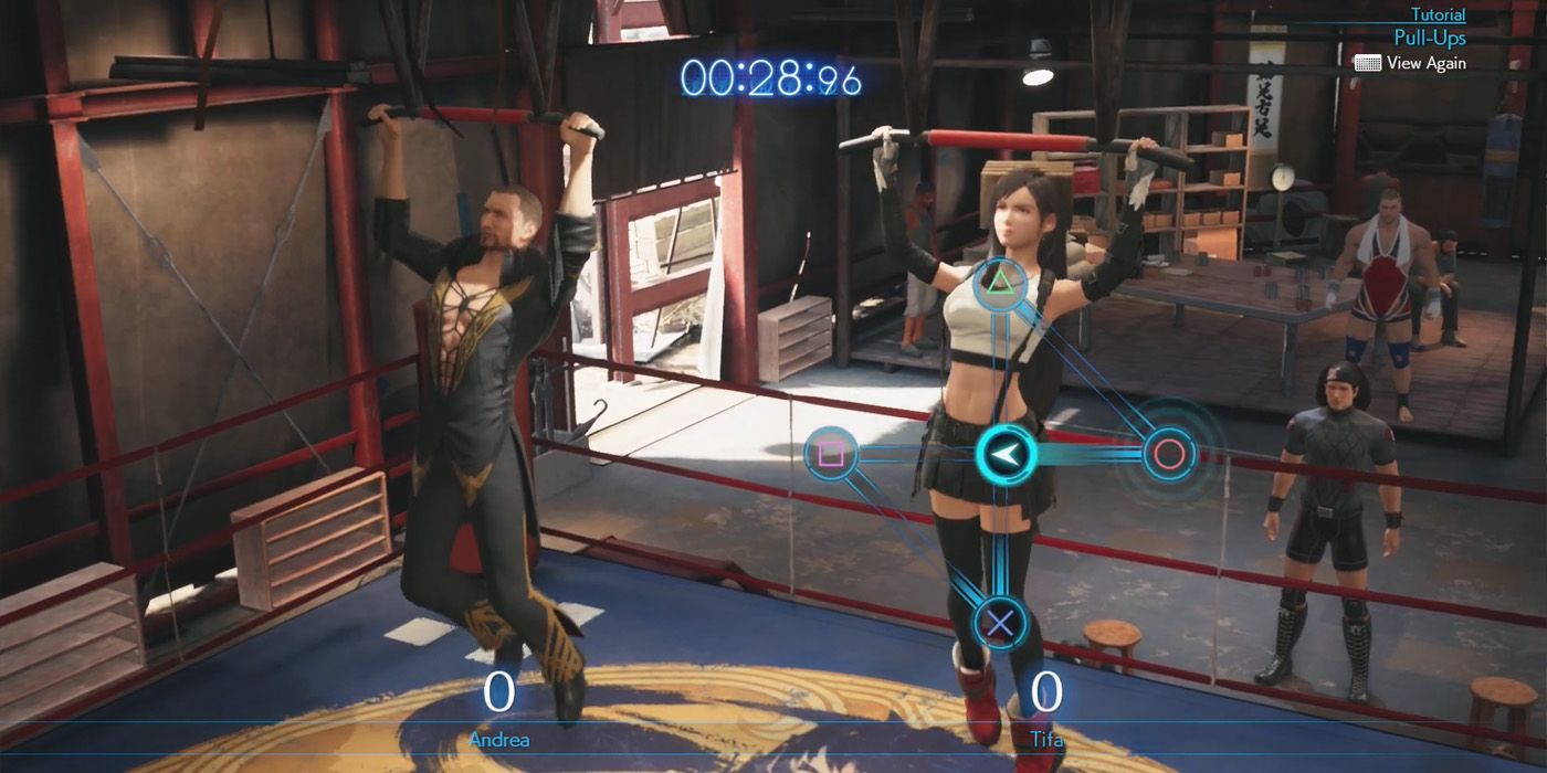 How The Pull-Up Competition Works in Final Fantasy VII Remake