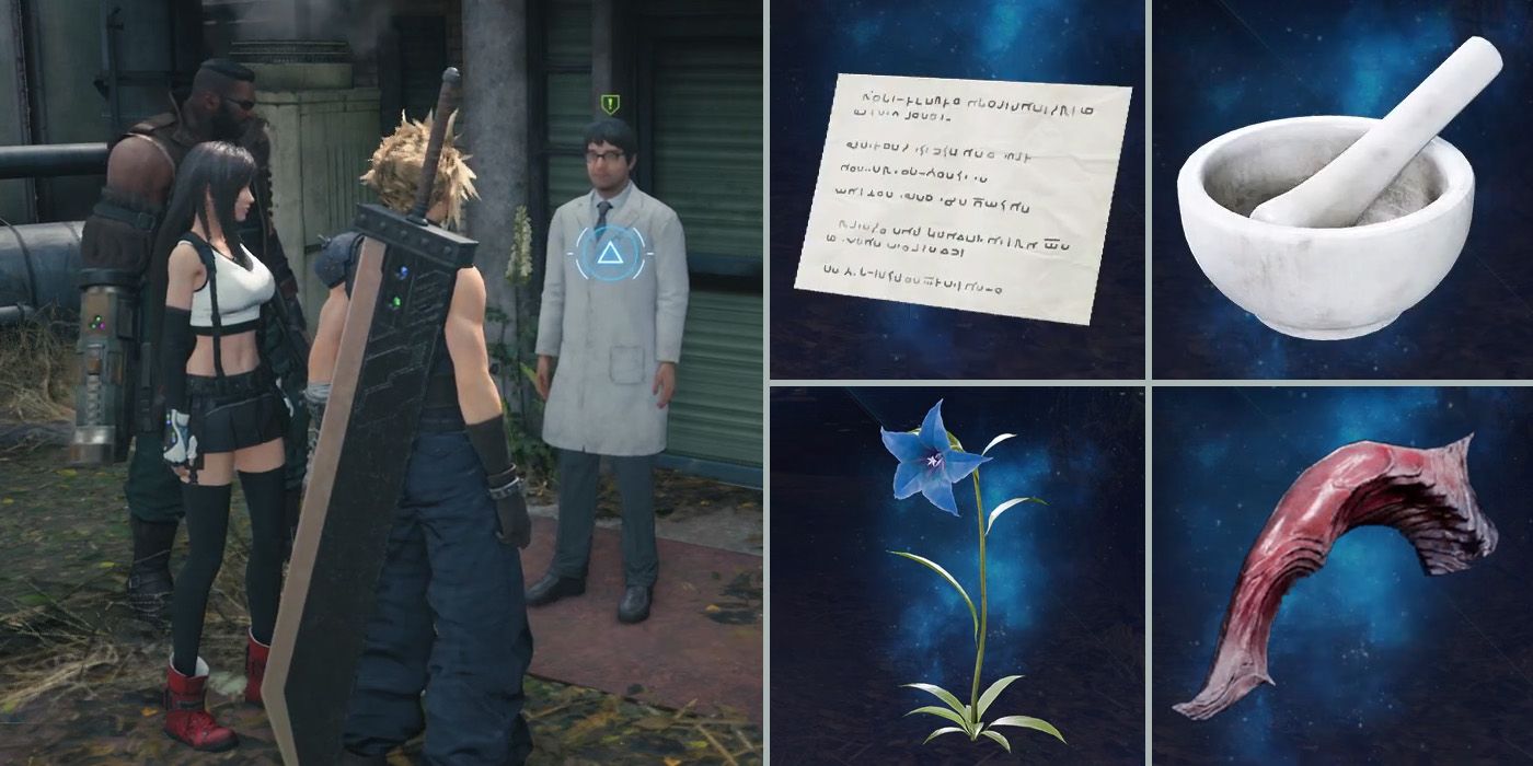 The Secret Medicine side quest in Final Fantasy VII Remake