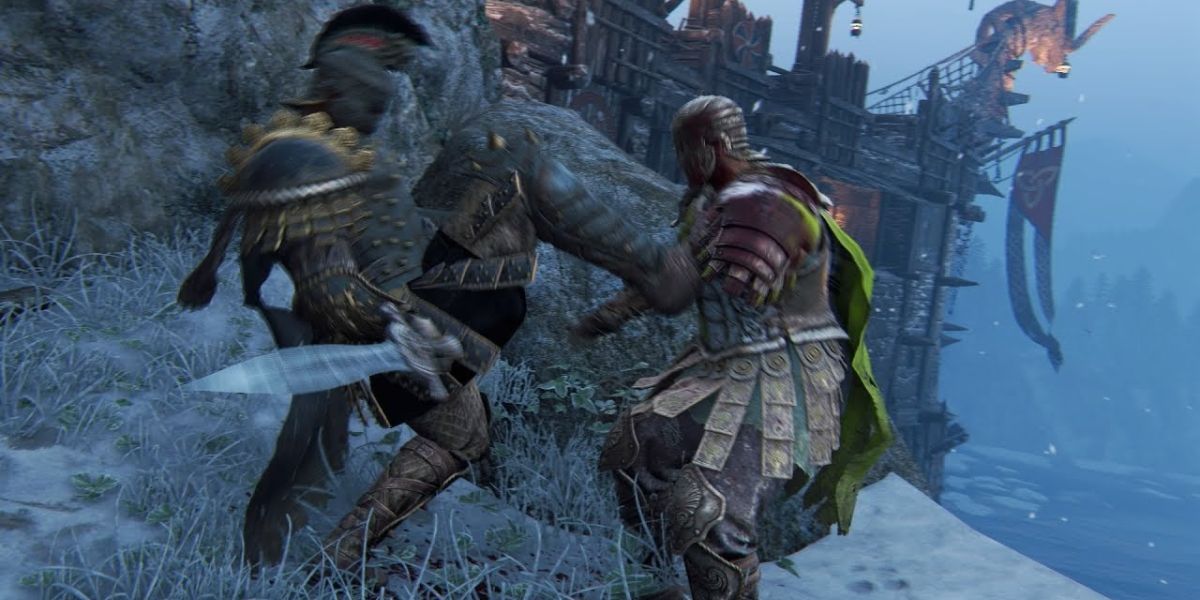 player falling off a ledge in for honor