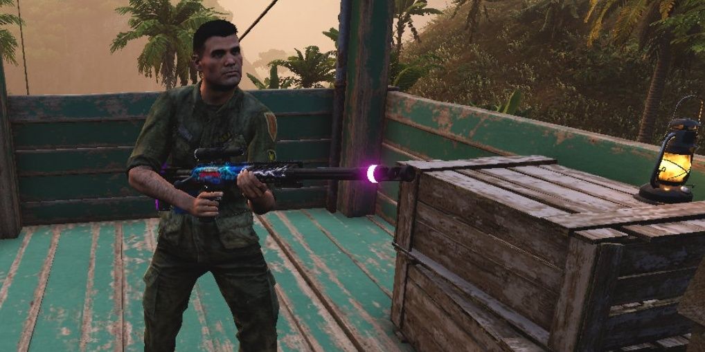 Far Cry 5 Hour of Darkness DLC Guy Marvel gun mod