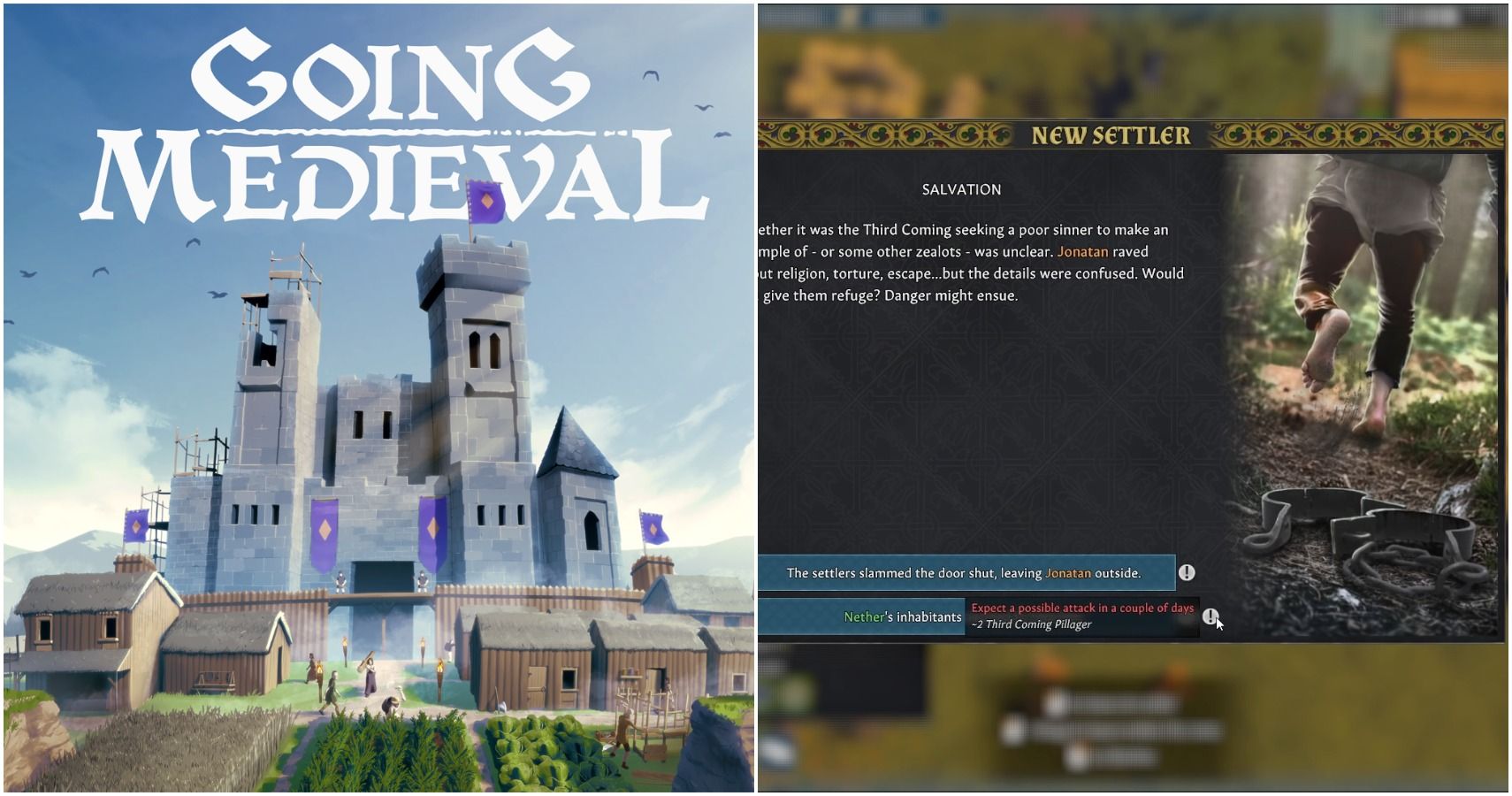 going medieval steam image and prisoner screen