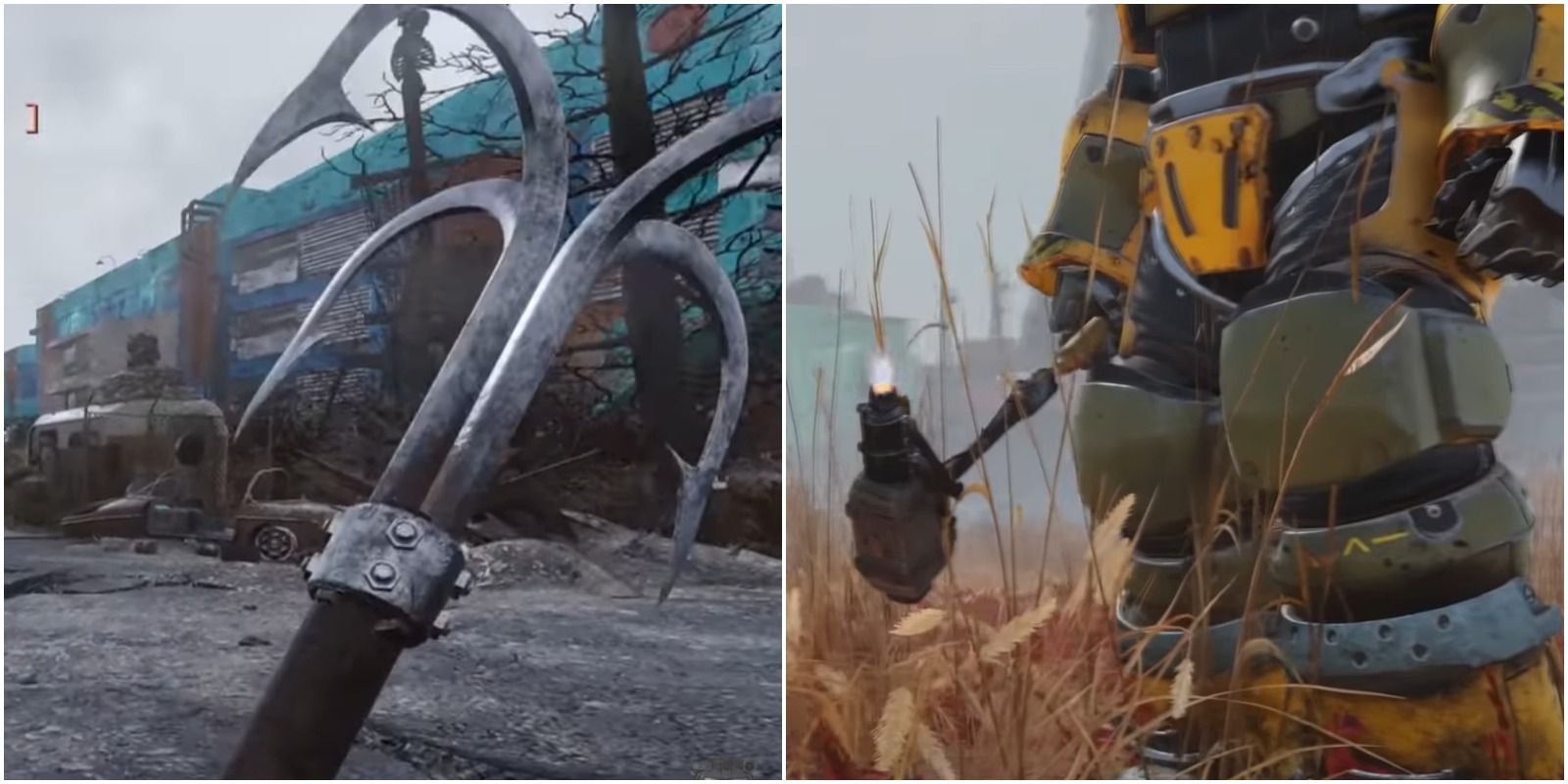 pole hook and power armor split image, fallout 76