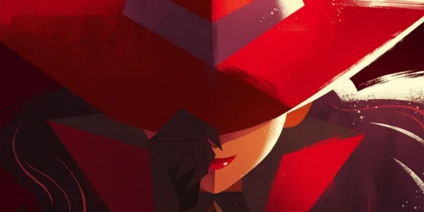 Promotional art of Carmen Sandiego from the 2019 Netflix series