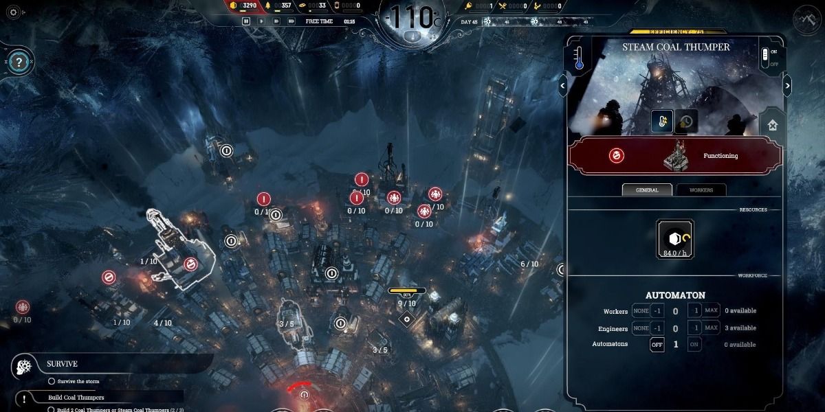 Steam Coal thumper from Frostpunk