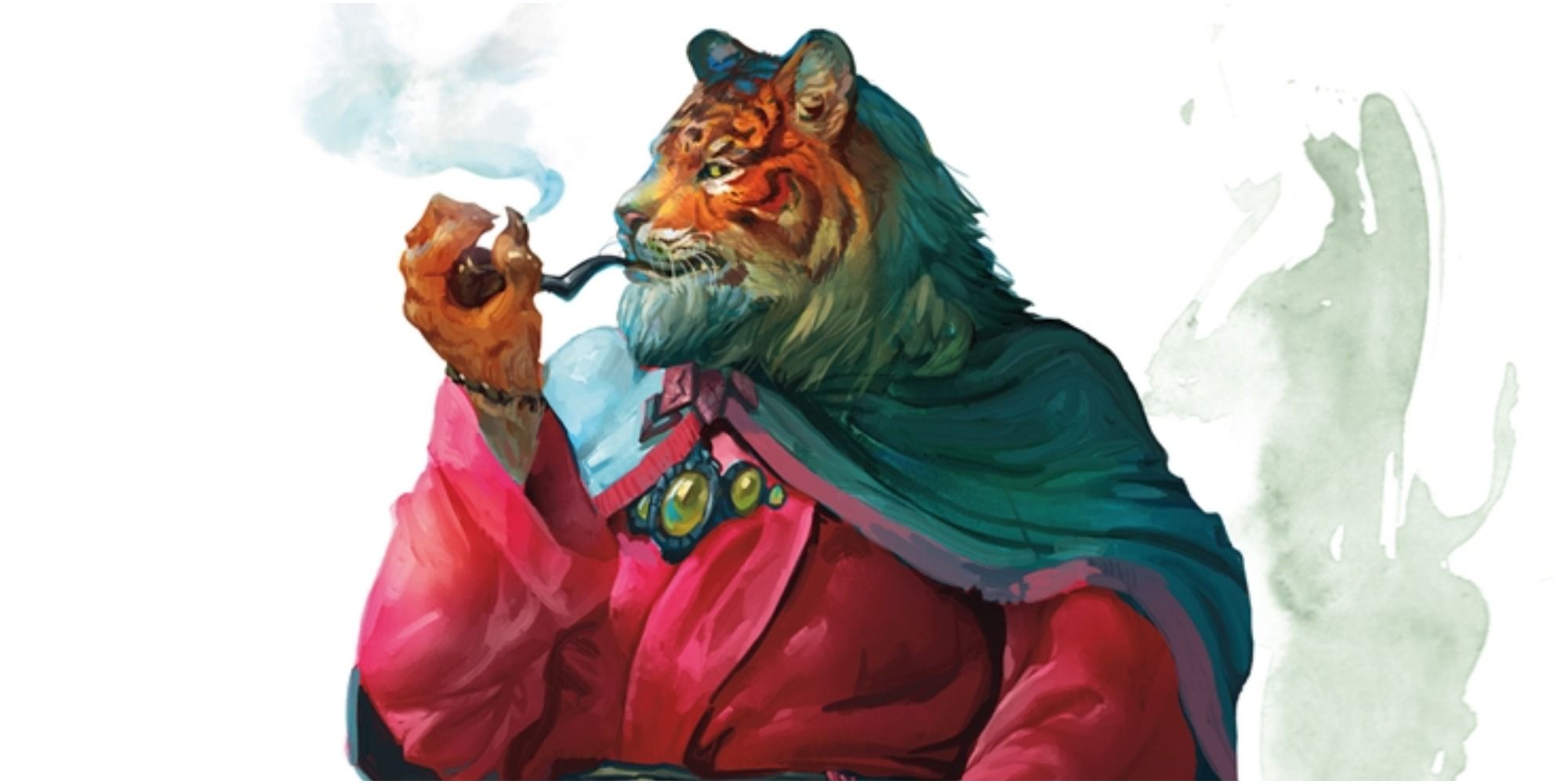 Dungeons & Dragons: A Feline Demon Smoking A Pipe