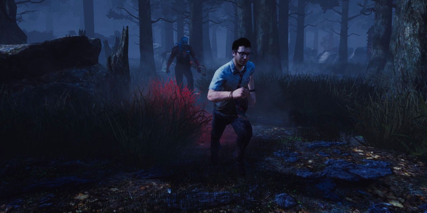 Dead By Daylight: Dwight Survivor Running From Killer