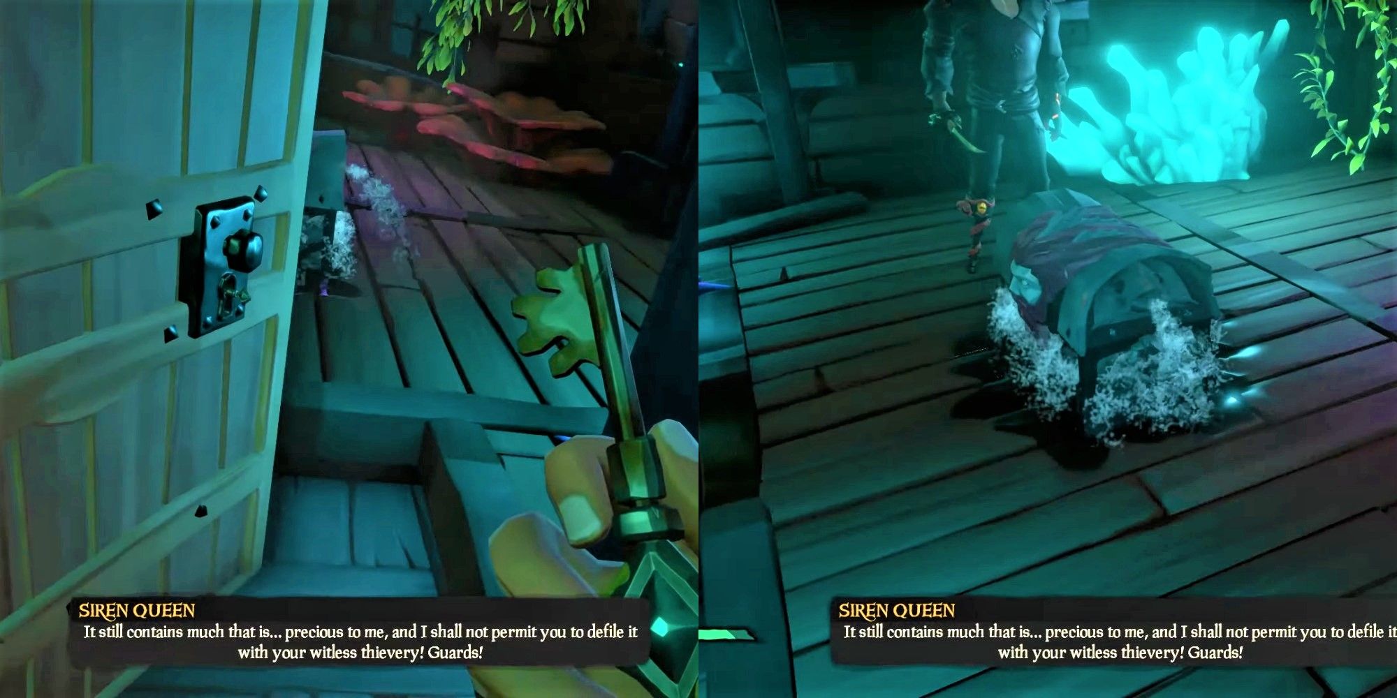 sea of thieves silver blade key unlock the chest of everlasting sorrows in the Sunken Pearl Tall Tale