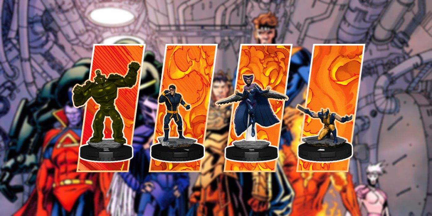 HeroClix XMen Rise & Fall Preview Super Rares And Cyclops Legacy Card