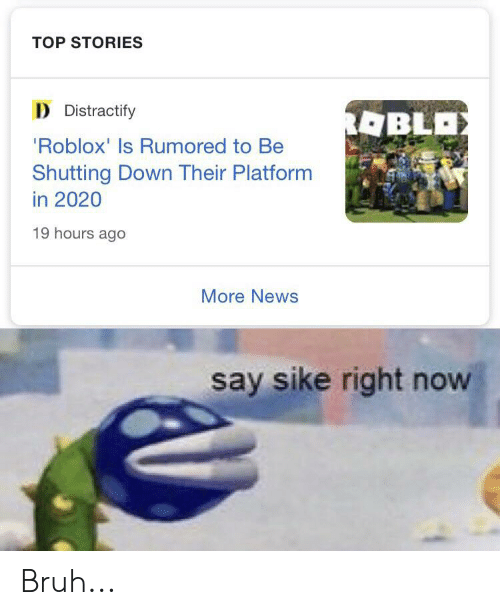 Roblox Shutting Down Meme, plant creature from mario saying "say sike right now"
