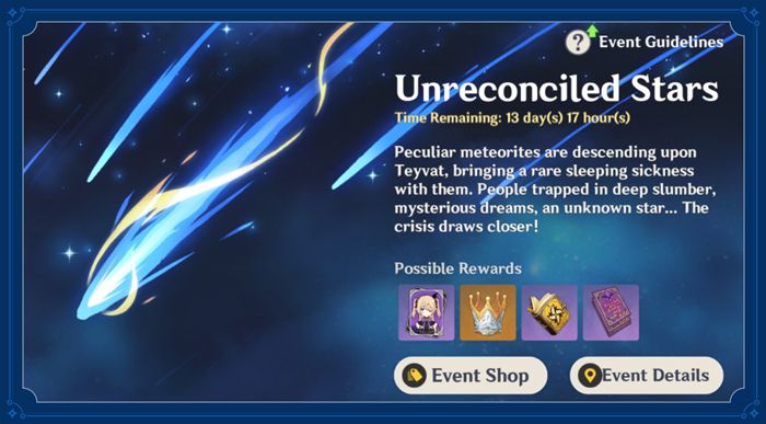 Unreconciled Stars time limited event rewarding crown of insight