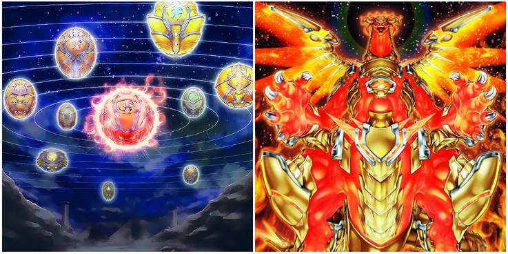 yugioh hieratic spheres ands un dragon overlord card art