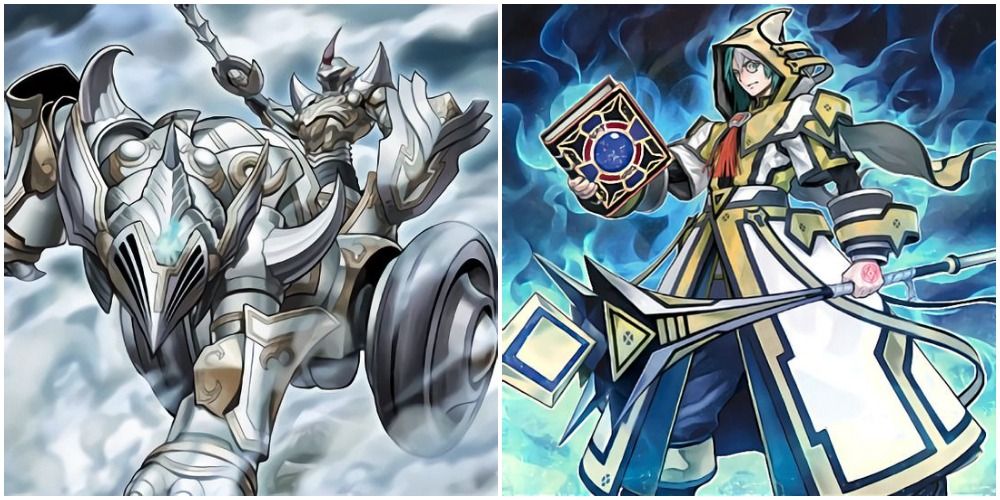 yugioh invoked mechaba and aleister the invoker artworks