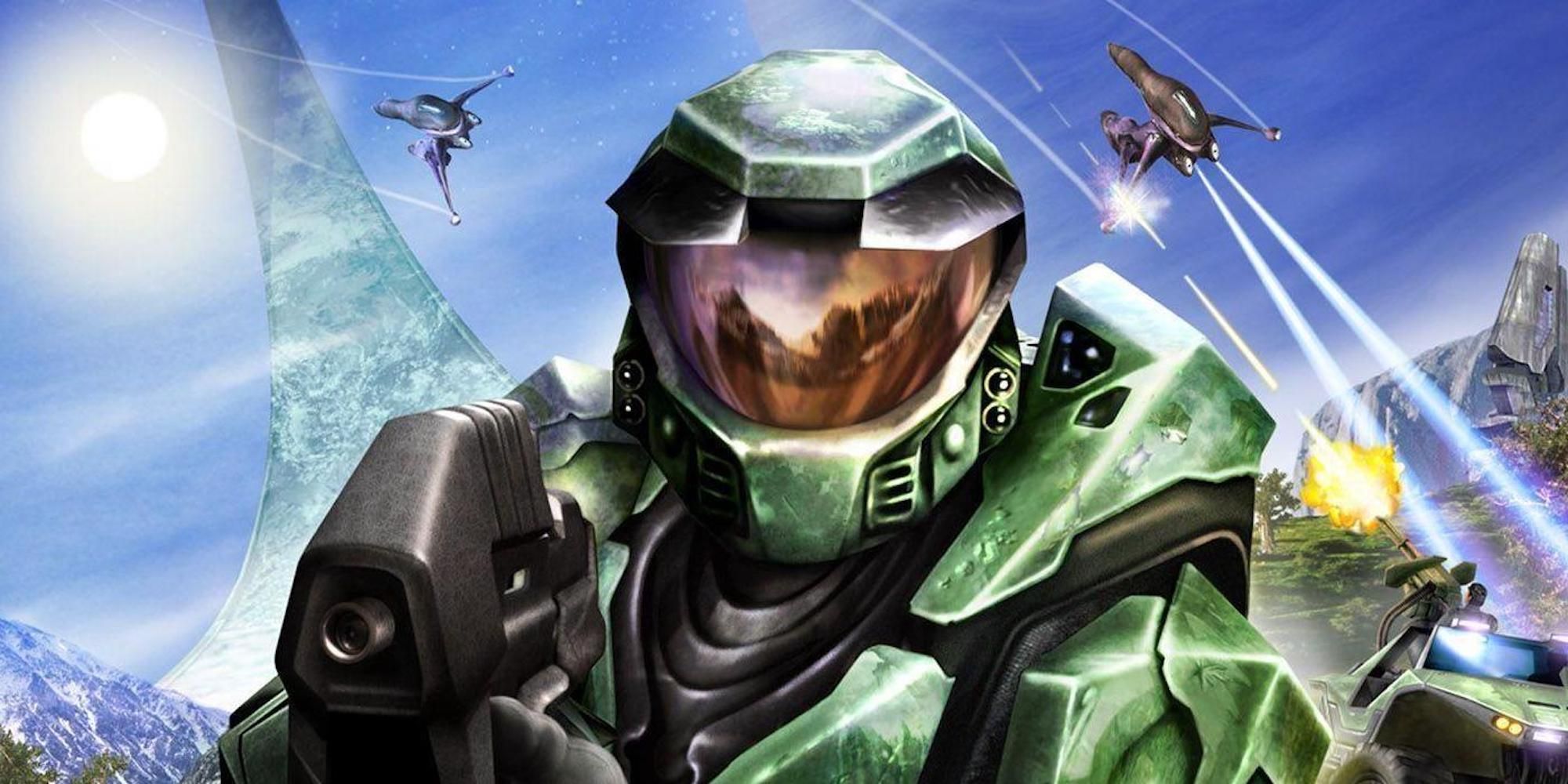 Master Chief from Halo Combat Evolved boxart