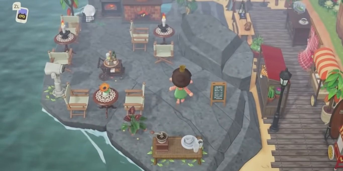 A beach rock care in Animal Crossing: New Horizons