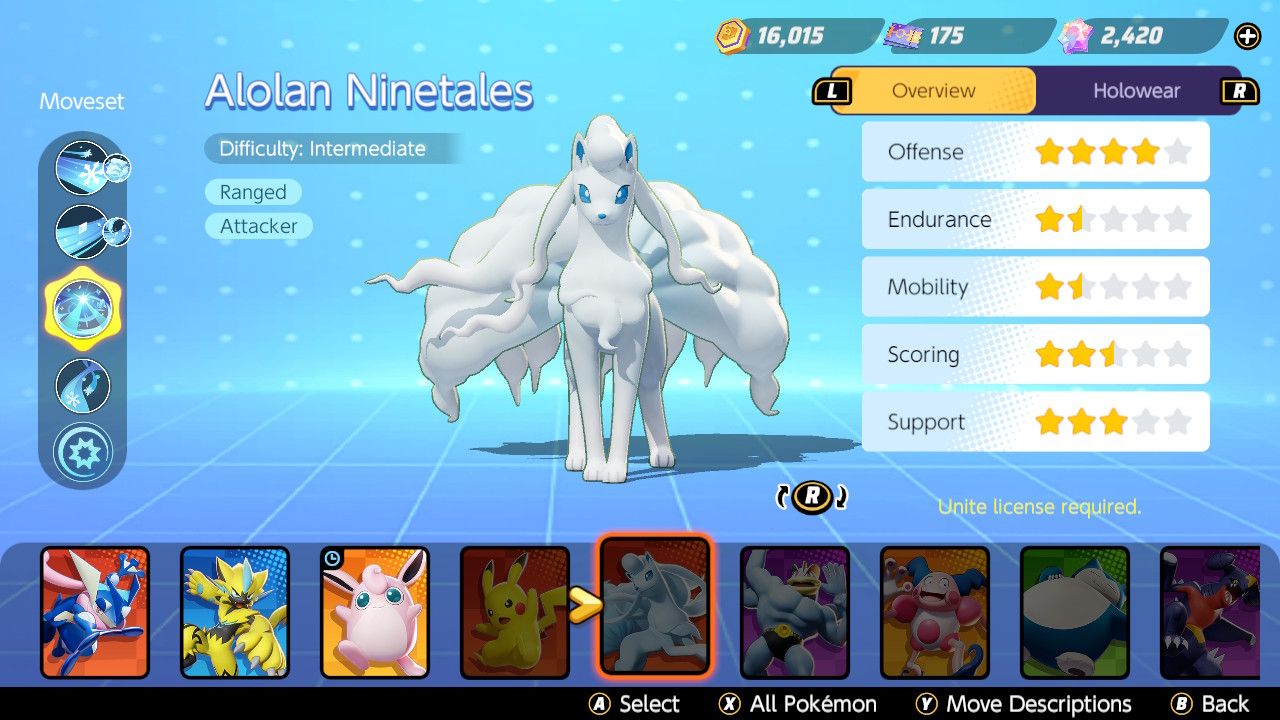 best held item for alolan ninetales pokemon unite