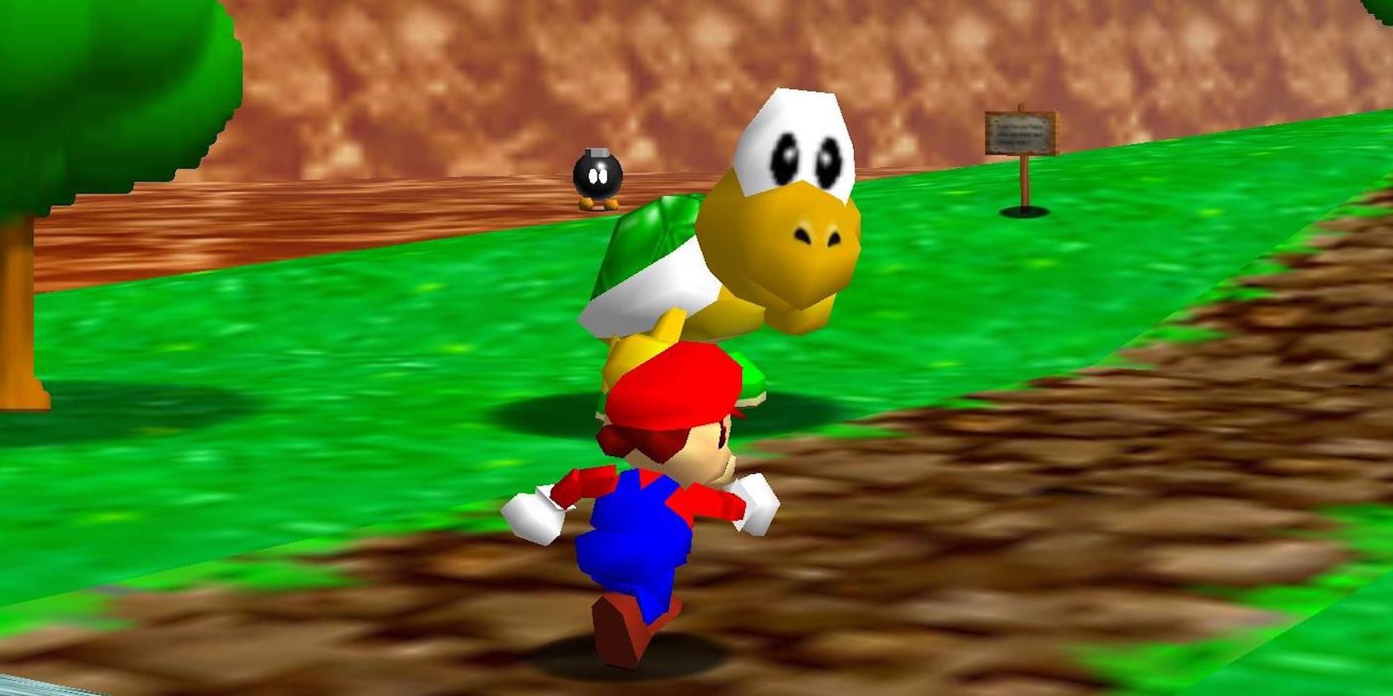 the first level from Super Mario 64