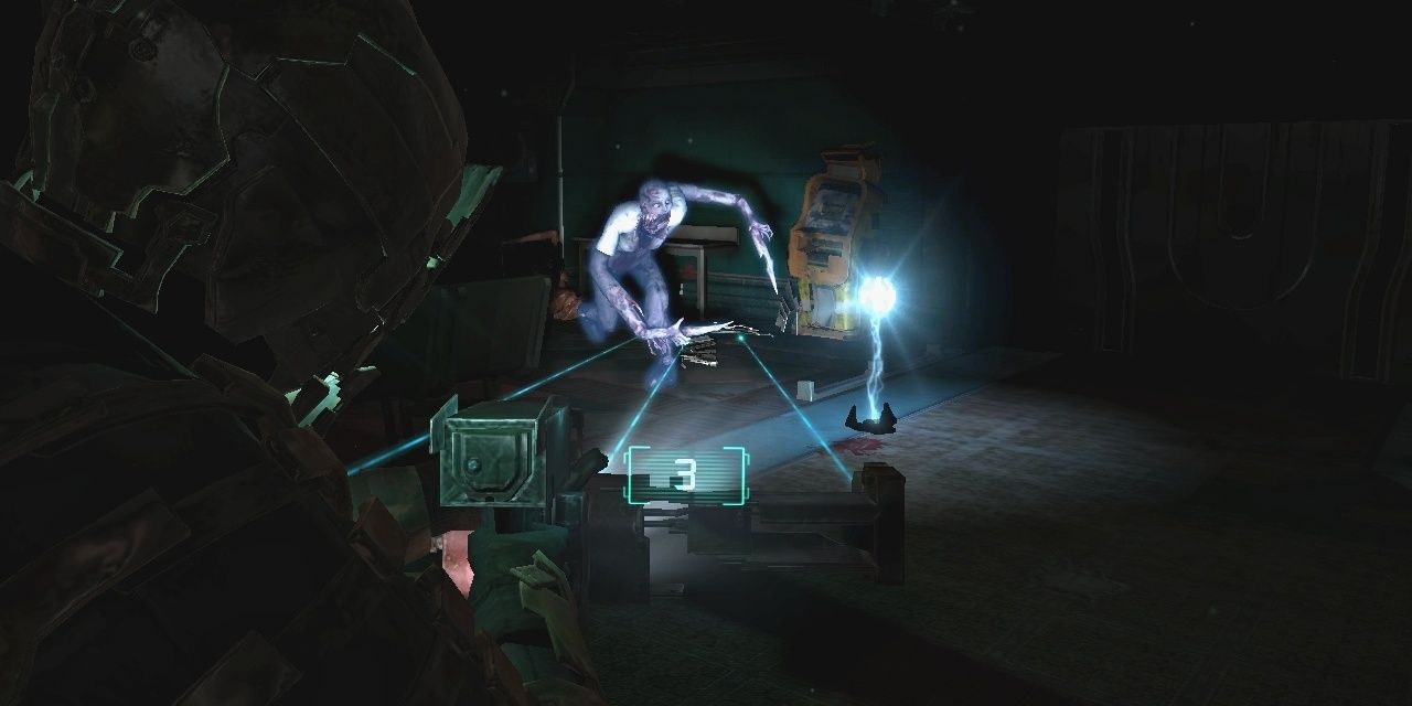 A Necromorph under the effect of Stasis in Dead Space
