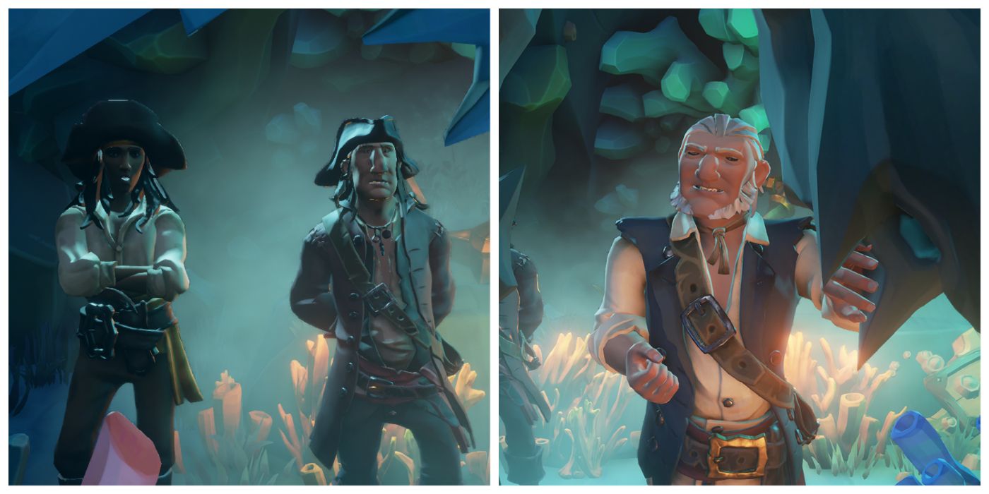Anamaria, Scrum, and Gibbs for Pirates of the Caribbean in Sea of Thieves: A Pirate's Life