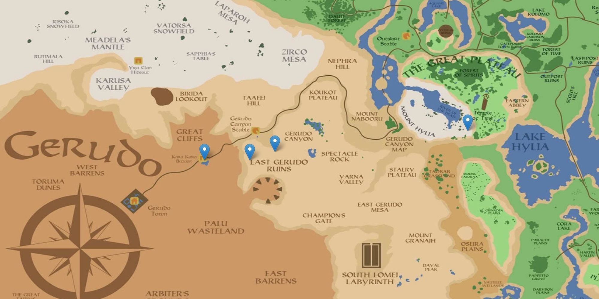 breath of wild interactive map