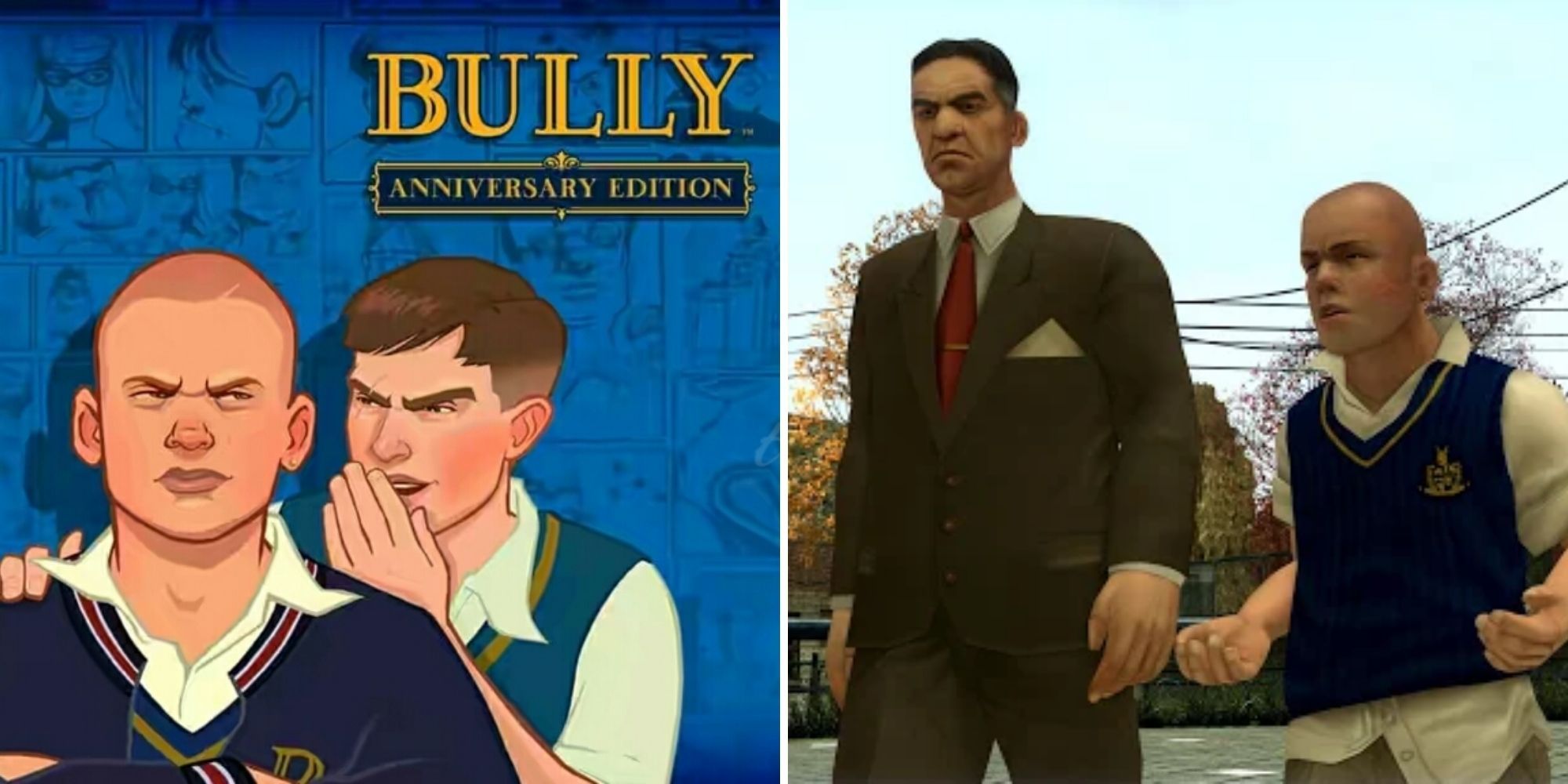 Bully Anniversary Edition Showing Loading Image and Jimmy with the Principal