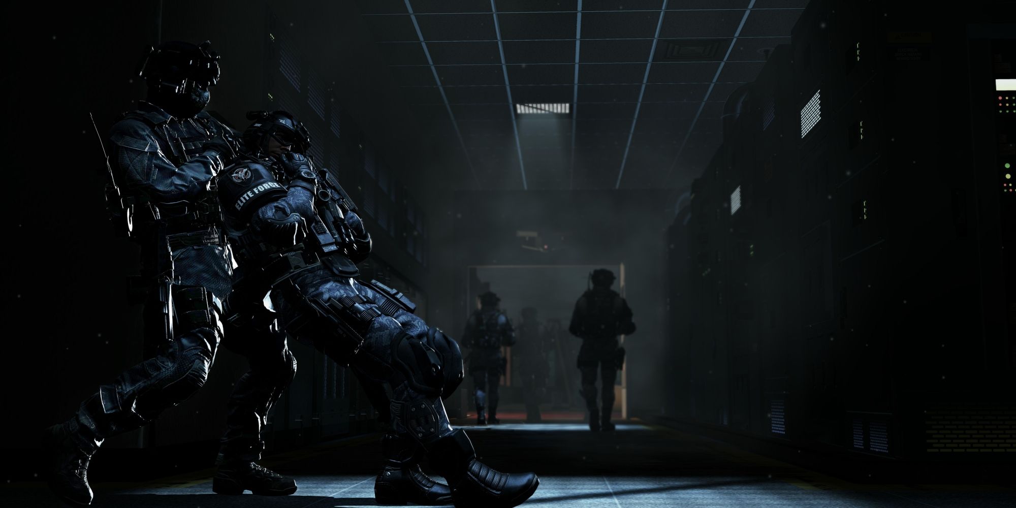 Call Of Duty Ghosts Screenshot Of Stealth Takedown In Server Room
