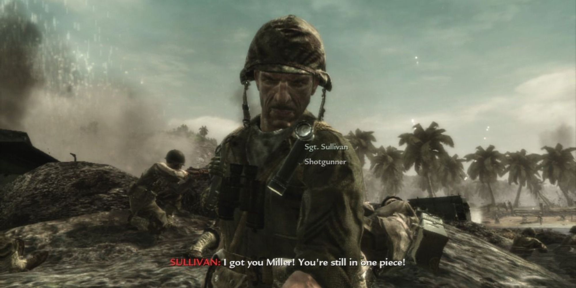Call Of Duty World At War Screenshot Of Sgt Sullivan