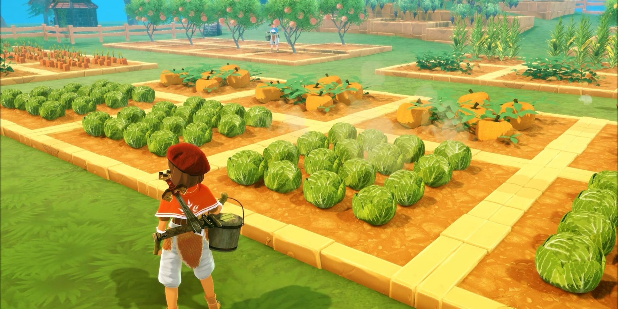 Craftopia in-game screenshot of player's farm