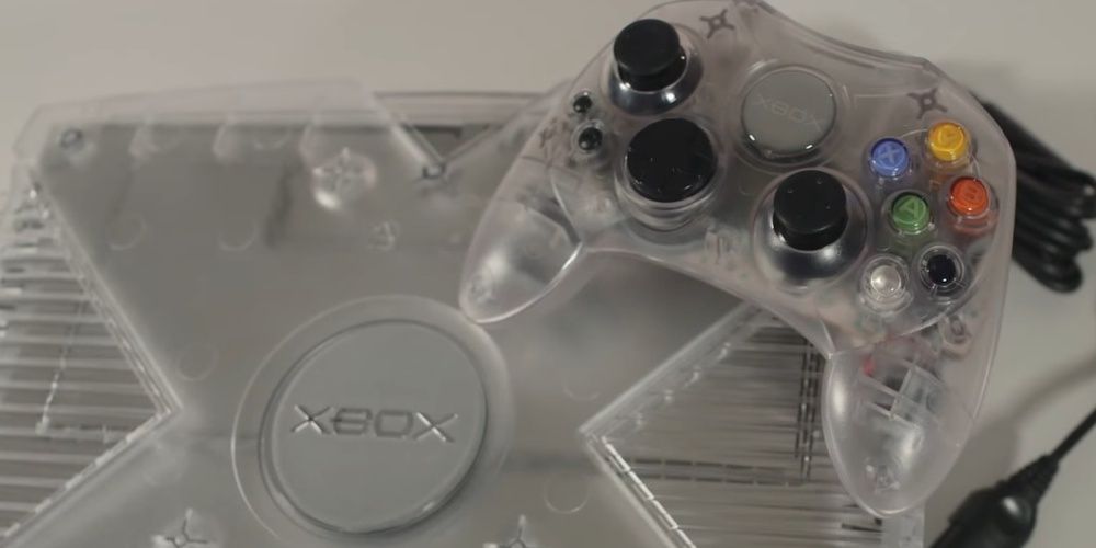 Crystal Translucent Xbox WIth Matching Controller