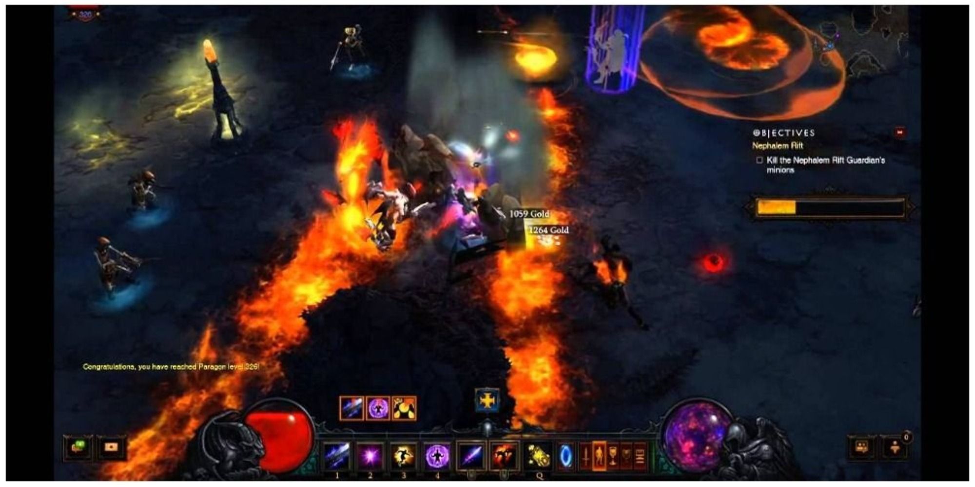 Diablo 3 Burning Enemies With Mammoth Hydras