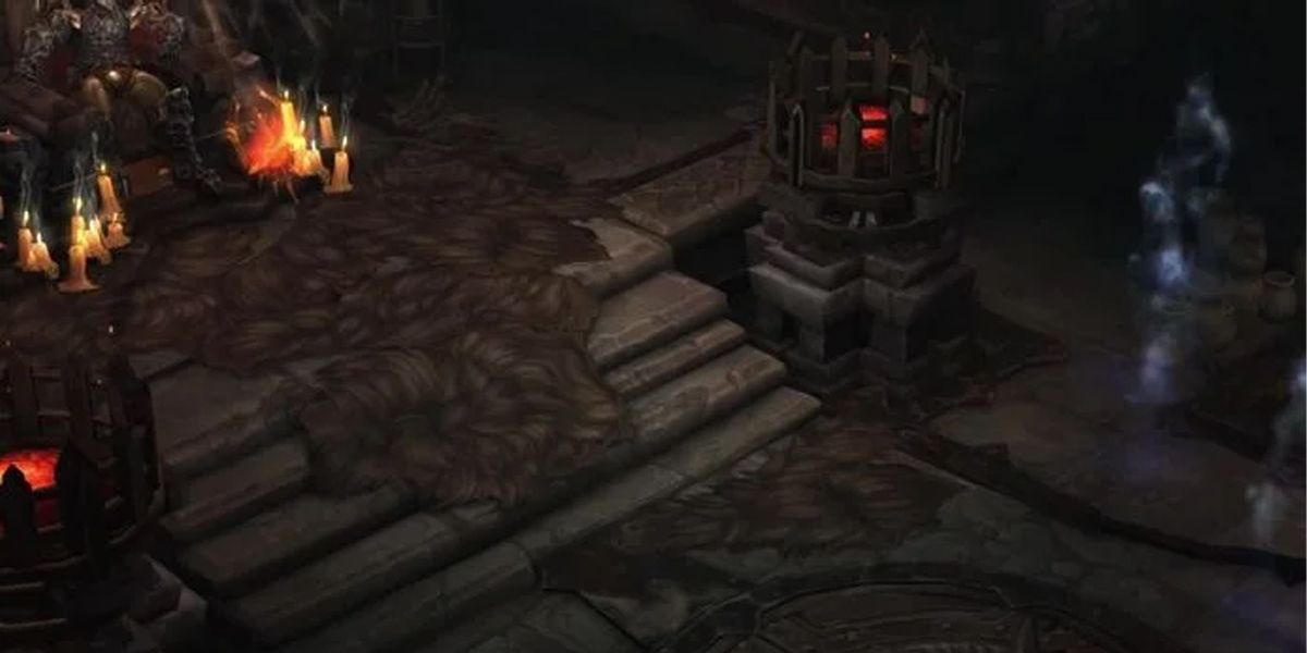 Diablo 3 a still of the ruins of Sescheron