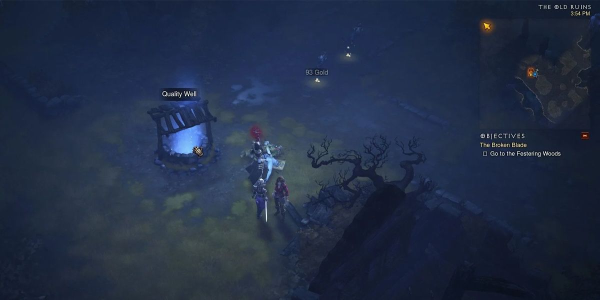 Diablo 3 two players stand near a Quality Well